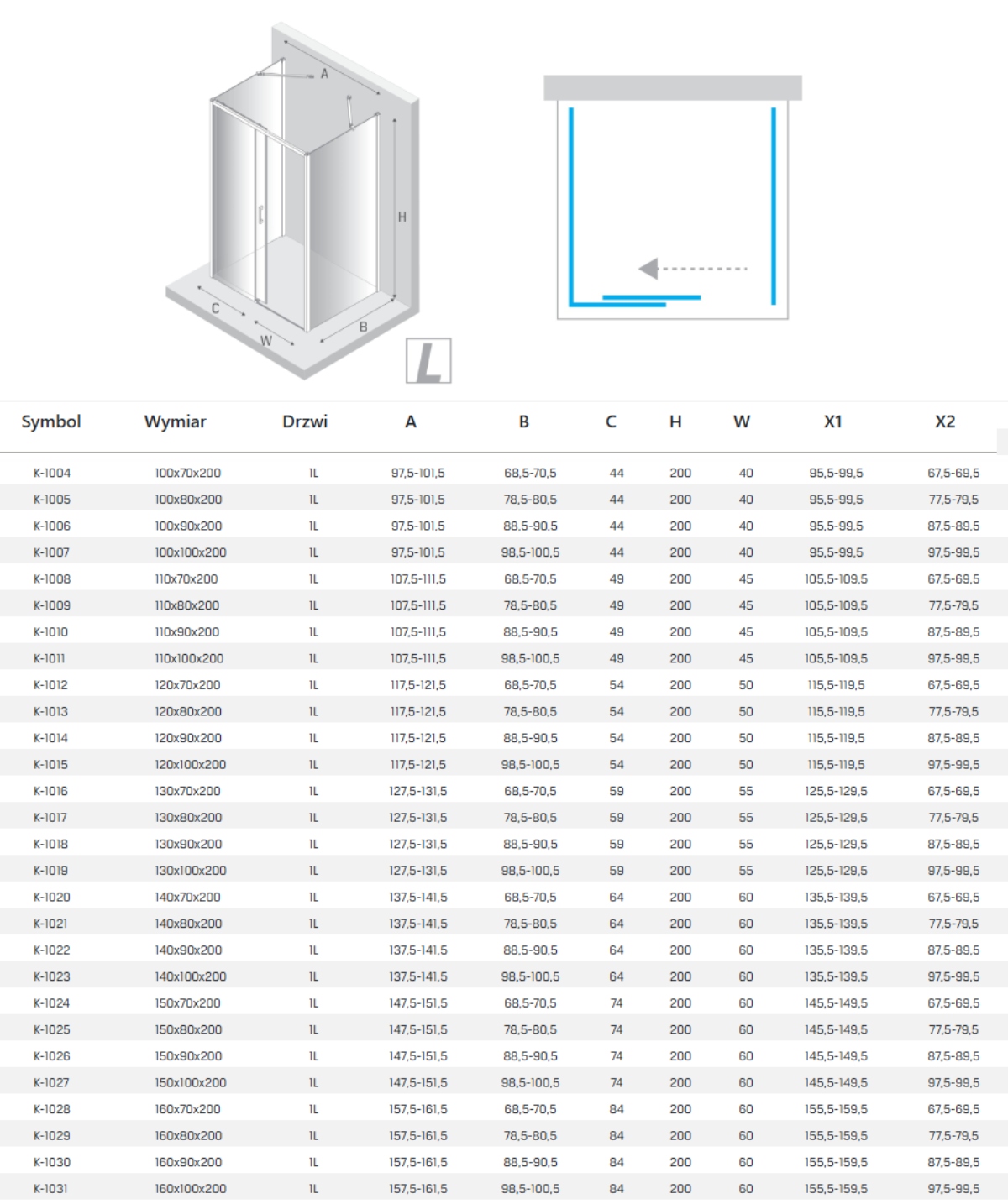 New Trendy new soleo kabina prysznicowa